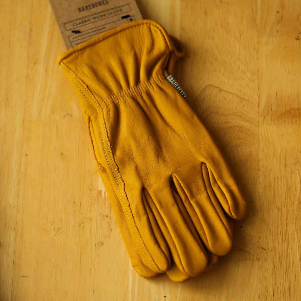 Barebones Classic Work & Gardening Glove: Mustard 12 Barebones Classic Work & Gardening Glove: Mustard - Image 10