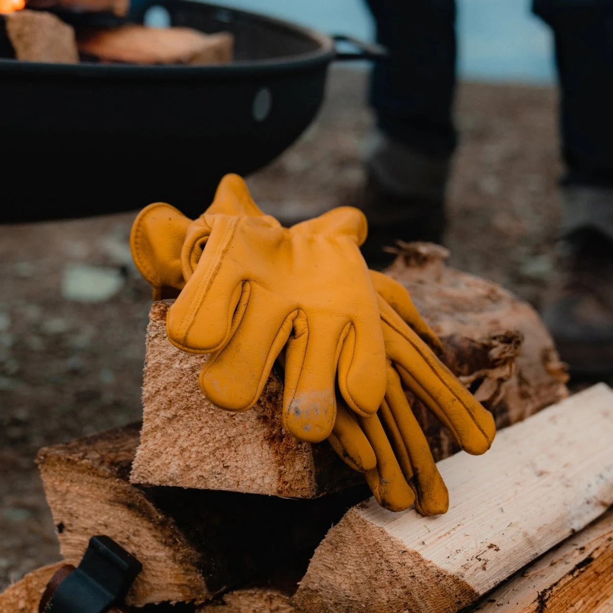 Barebones Classic Work & Gardening Glove: Mustard 11 Barebones Classic Work & Gardening Glove: Mustard - Image 9