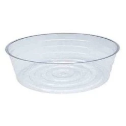 Clear Round Plastic Saucer For Pots & Planters -Eds Plant Shop clear round plastic saucer for pots planters 232932