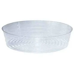 Clear Round Plastic Saucer For Pots & Planters -Eds Plant Shop clear round plastic saucer for pots planters 422135