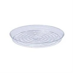 Clear Round Plastic Saucer For Pots & Planters -Eds Plant Shop clear round plastic saucer for pots planters 777917