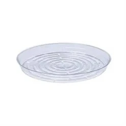 Clear Round Plastic Saucer For Pots & Planters -Eds Plant Shop clear round plastic saucer for pots planters 895933