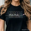 Colorblock Mama T-Shirt, Black Trendy Casual Women's Tee -Eds Plant Shop colorblock mama t shirt black trendy casual womens tee 735007