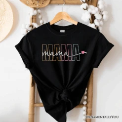 Colorblock Mama T-Shirt, Black Trendy Casual Women's Tee -Eds Plant Shop colorblock mama t shirt black trendy casual womens tee 883980