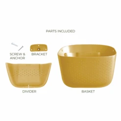 Eco Wall Planter By WallyGrow – Easy Vertical Garden For Indoors (Mustard) -Eds Plant Shop eco wall planter by wallygrow easy vertical garden for indoors mustard 204125