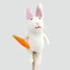 Finger Puppets - White Bunny -Eds Plant Shop finger puppets white bunny 132395