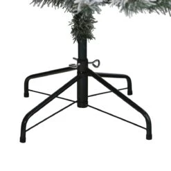 Flocked Rock Springs Spruce Tree | 6' Pre-Lit Artificial Christmas Tree -Eds Plant Shop flocked rock springs spruce tree 6 pre lit artificial christmas tree 770746