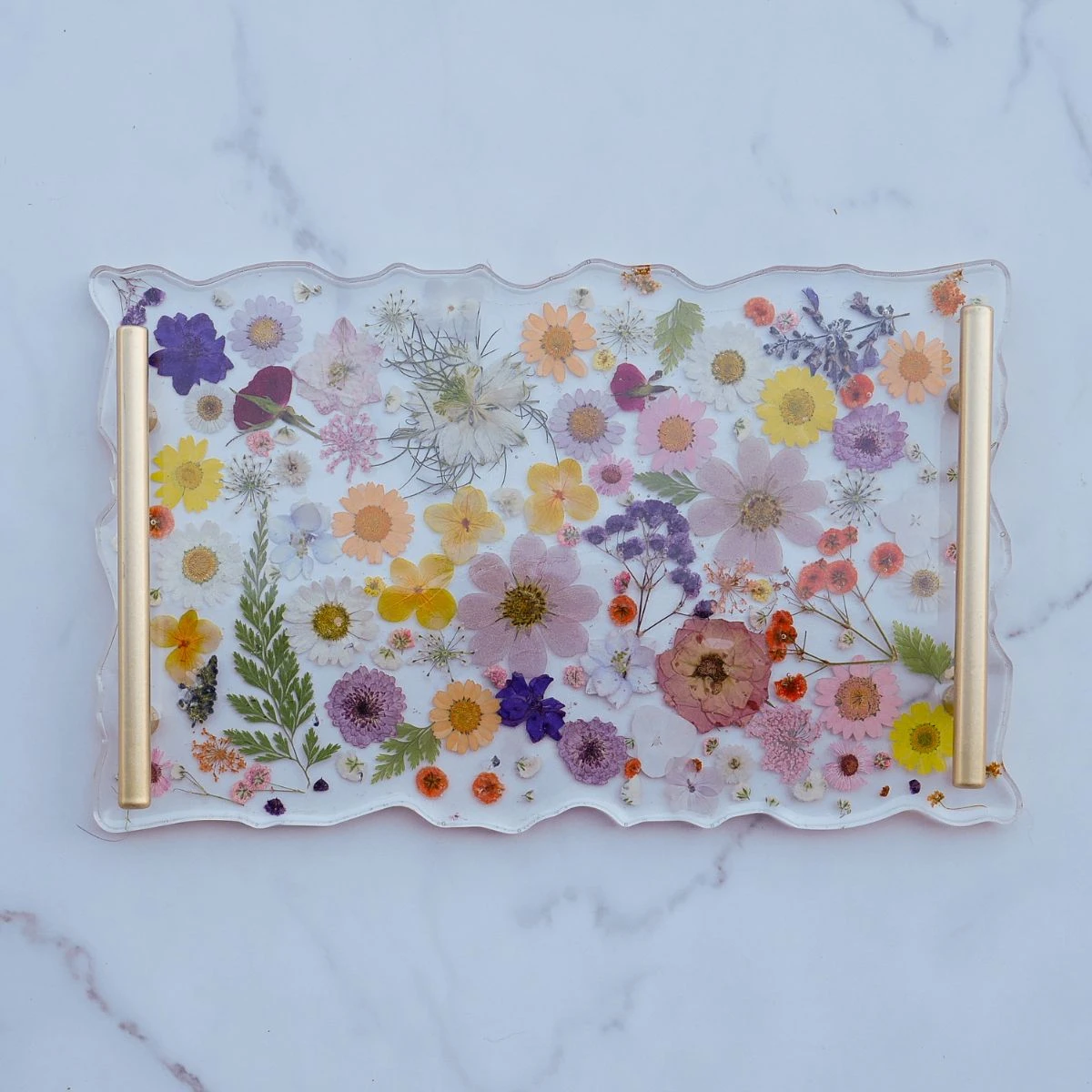 Floral Resin Serving Tray Kit 3 Floral Resin Serving Tray Kit