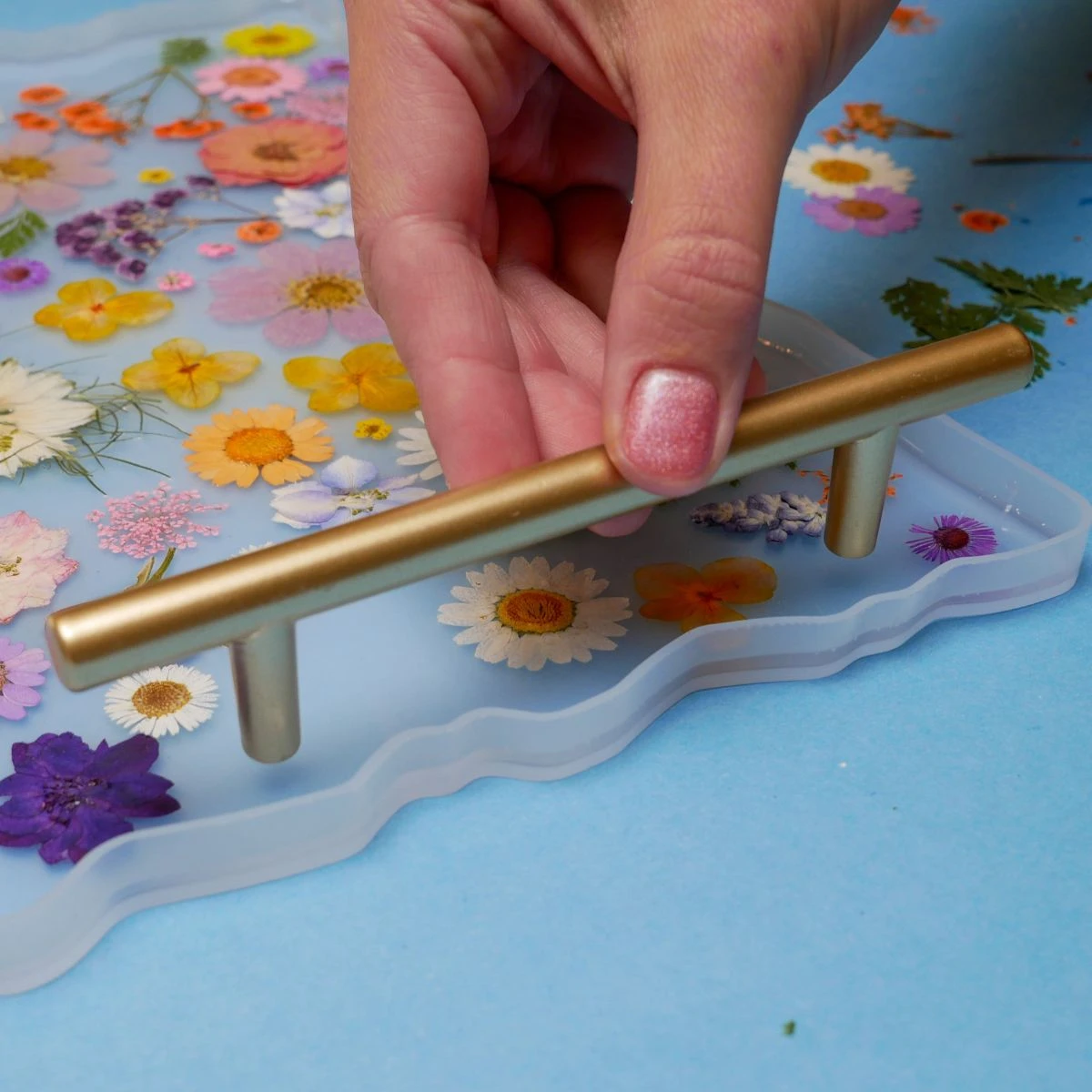 Floral Resin Serving Tray Kit 8 Floral Resin Serving Tray Kit - Image 6