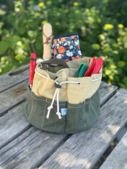 Garden Bucket Bag - Heavy Waxed Canvas -Eds Plant Shop garden bucket bag heavy waxed canvas 954356