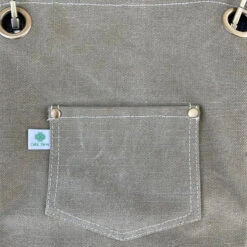 Gardening Apron - Waxed Canvas Apron With Pockets -Eds Plant Shop gardening apron waxed canvas apron with pockets 127065
