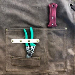 Gardening Apron - Waxed Canvas Apron With Pockets -Eds Plant Shop gardening apron waxed canvas apron with pockets 681591