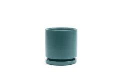 Gemstone Porcelain Planter Pot With Water Saucer 10.5 Inch -Eds Plant Shop gemstone porcelain planter pot with water saucer 105 inch 227324