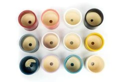 Gemstone Porcelain Planter Pot With Water Saucer 6.25 Inch -Eds Plant Shop gemstone porcelain planter pot with water saucer 625 inch 458645