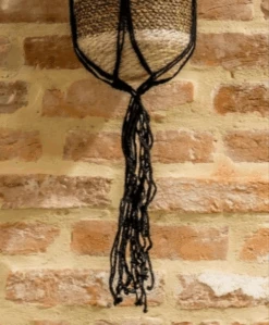 Handmade Macrame Plant Hanger – Black Cotton Rope, 45" For 5–8 Inch Pots -Eds Plant Shop handmade macrame plant hanger black cotton rope 45 for 58 inch pots 7692898