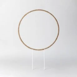 Hemp Circle Trellis Support -Eds Plant Shop hemp circle trellis support 373296