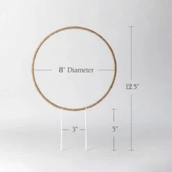 Hemp Circle Trellis Support -Eds Plant Shop hemp circle trellis support 844682