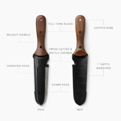 Barebones Hori Hori Classic Knife & Sheath Set – Timeless Japanese Garden Tool -Eds Plant Shop hori hori classic knife sheath 963287