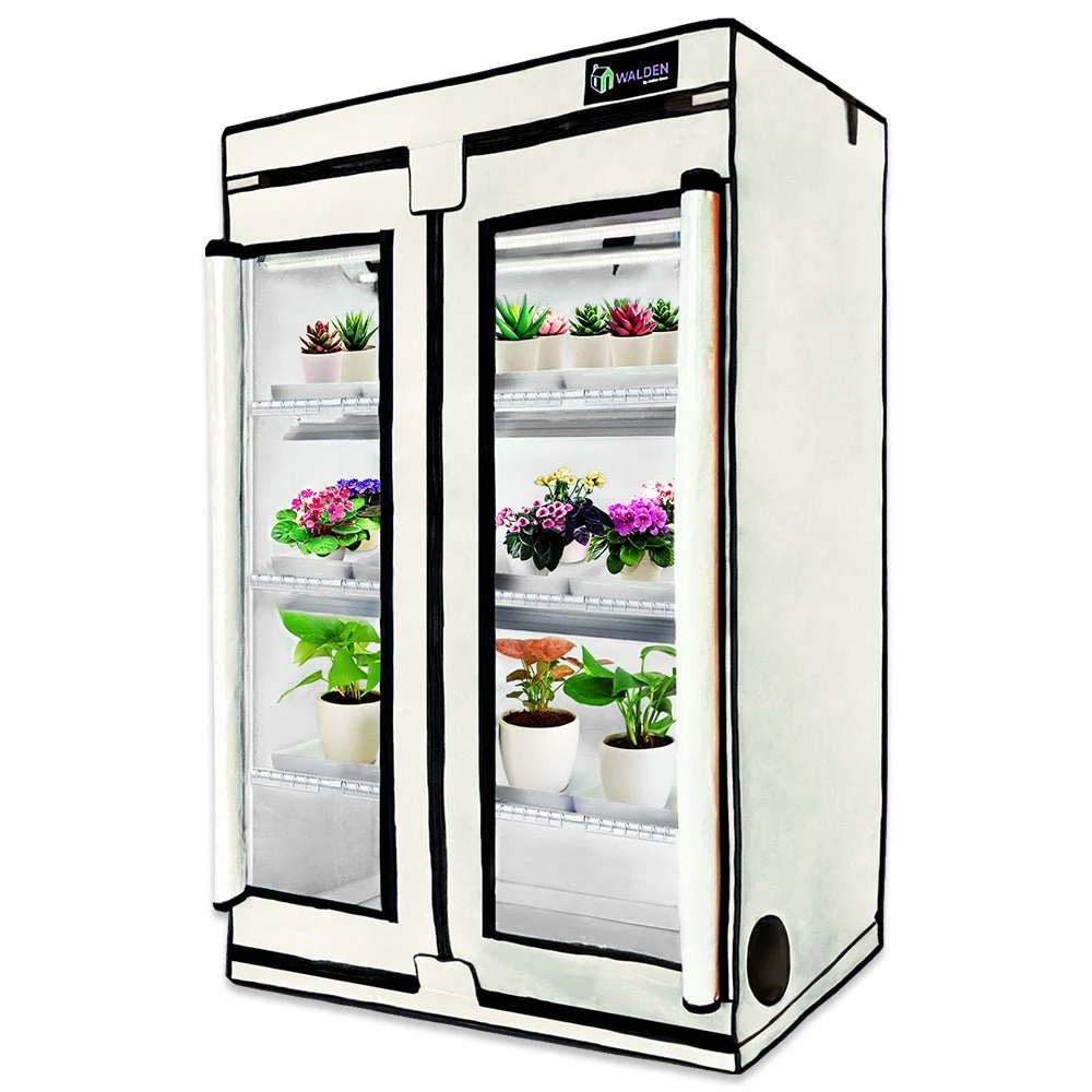 House Plants 3-Tier Walden White LED Grow Tent Kit 3 House Plants 3-Tier Walden White LED Grow Tent Kit