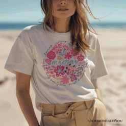 Inspiring Floral Mama T-Shirt, White, Black And Natural Boho Tee For Strong And Loving Mothers -Eds Plant Shop inspiring floral mama t shirt white black and natural boho tee for strong and loving mothers 105841