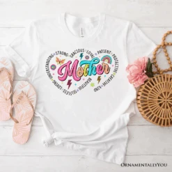Inspiring Words For Mothers Heart T-Shirt, White Colorful Tee For Strong Women -Eds Plant Shop inspiring words for mothers heart t shirt white colorful tee for strong women 313811