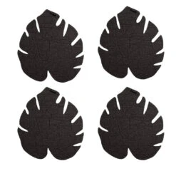 Kostr™ Double‑Sided Leaf‑Shaped Plant Coasters | Eco‑Friendly Home Decor -Eds Plant Shop kostr double sided leaf shaped plant pot coaster cork pineapple leather 209914