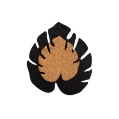 Kostr™ Double‑Sided Leaf‑Shaped Plant Coasters | Eco‑Friendly Home Decor -Eds Plant Shop kostr double sided leaf shaped plant pot coaster cork pineapple leather 212605
