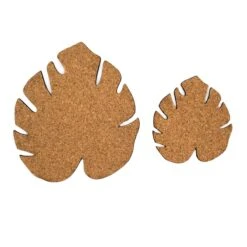 Kostr™ Double‑Sided Leaf‑Shaped Plant Coasters | Eco‑Friendly Home Decor -Eds Plant Shop kostr double sided leaf shaped plant pot coaster cork pineapple leather 554680