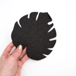 Kostr™ Double‑Sided Leaf‑Shaped Plant Coasters | Eco‑Friendly Home Decor -Eds Plant Shop kostr double sided leaf shaped plant pot coaster cork pineapple leather 862193
