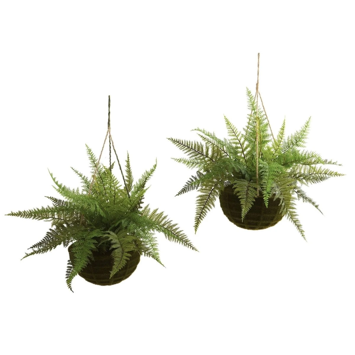 Leather Fern Hanging Basket Set (Set Of 2) – Perfect Indoor And Outdoor Décor 3 Leather Fern Hanging Basket Set (Set Of 2) – Perfect Indoor And Outdoor Décor