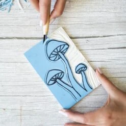 Linocut Printmaking Kit – Complete DIY Carving & Printing Set -Eds Plant Shop linocut printmaking kit complete diy carving printing set 623364