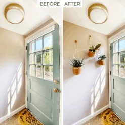 Loop Hanging Planter – Oat | Leak-Proof, 360°-Drainage & Minimalist -Eds Plant Shop loop hanging planter oat leak proof 3600 drainage minimalist 303049