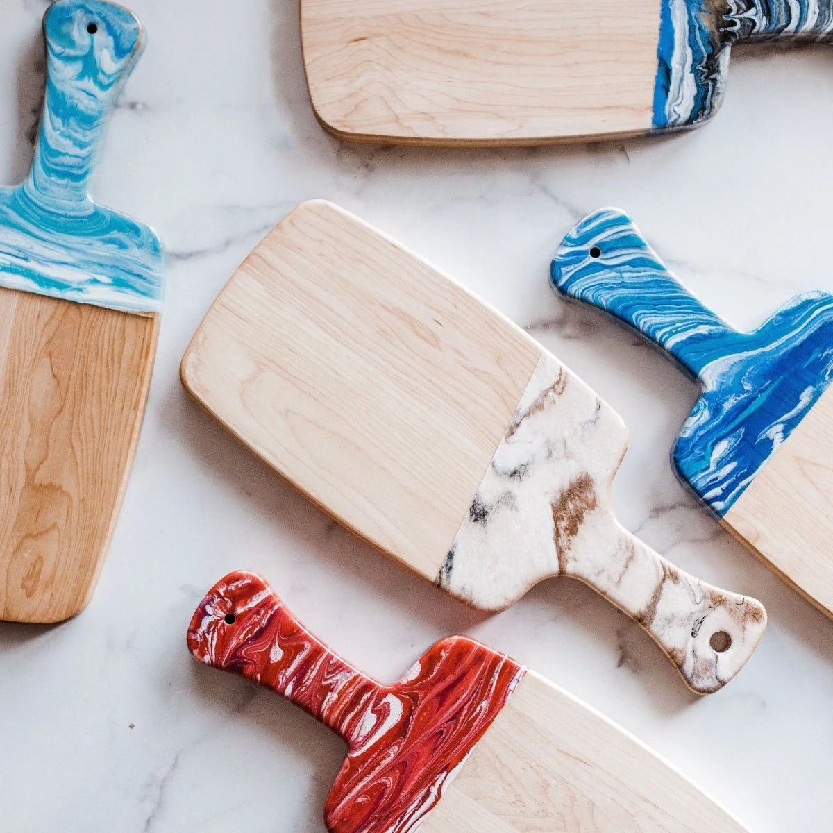 Marbled Resin Wood Board 3 Marbled Resin Wood Board