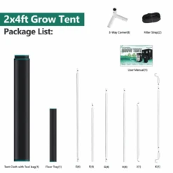 Mars Hydro 2' X 4' X 6' 1" Indoor Grow Tent - Reflective & Durable -Eds Plant Shop mars hydro 2 x 4 x 6 1 indoor grow tent reflective durable 308739