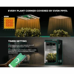 Mars Hydro FC3000-EVO 300W Smart Grow System Samsung LM301H LED Grow Light -Eds Plant Shop mars hydro fc3000 evo 300w smart grow system samsung lm301h led grow light 628154