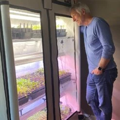 Microgreens & Herbs 3-Tier Walden White LED Grow Tent Kit -Eds Plant Shop microgreens herbs 3 tier walden white led grow tent kit 801008