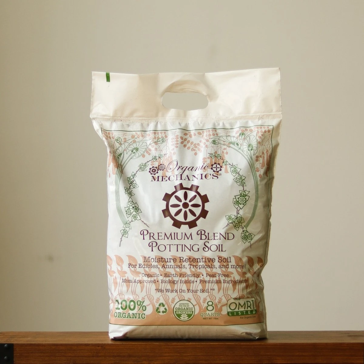 Organic Mechanics Premium Blend Potting Soil - Peat-Free (8 Dry Quarts) 4 Organic Mechanics Premium Blend Potting Soil - Peat-Free (8 Dry Quarts) - Image 2