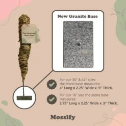 Original Bendable Moss Pole™ By Mossify (16"–54") | Flexible Plant Support -Eds Plant Shop original bendable moss pole by mossify 1654 flexible plant support 2310496
