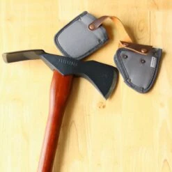 Barebones Pulaski Axe With Canvas Sheath -Eds Plant Shop pulaski axe with canvas sheath 195230