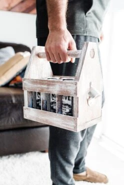 Rustic DIY Weathered Wood Caddy Kit – Customizable Home Decor -Eds Plant Shop rustic diy weathered wood caddy kit customizable home decor 153436