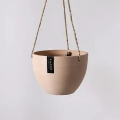 8 Inch Signature Stone Hanging Planter Pot -Eds Plant Shop signature stone hanging planter pot 8 inch 230801