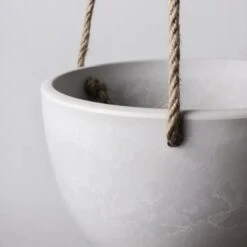 8 Inch Signature Stone Hanging Planter Pot -Eds Plant Shop signature stone hanging planter pot 8 inch 710242