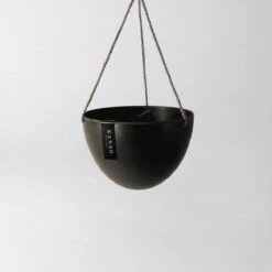 8" Upcycled Hanging Planters -Eds Plant Shop signature stone hanging planter pot 8 inch round bottom 335899