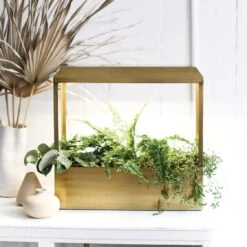 Smart LED Growhouse| Countertop Grow Light With Planter -Eds Plant Shop smart led growhouse countertop grow light with planter 458130