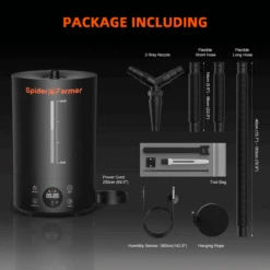 Spider Farmer Cool Mist Humidifier 6L | Compact Humidity Solution For Grow Tents -Eds Plant Shop spider farmer cool mist humidifier 6l compact humidity solution for grow tents 891994