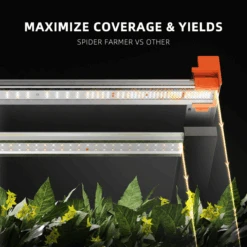 Spider Farmer G3000 300W Dimmable Full Spectrum LED Grow Light | High-Yield Solution -Eds Plant Shop spider farmer g3000 300w dimmable full spectrum led grow light high yield solution 389799