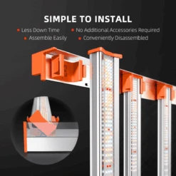 Spider Farmer G3000 300W Dimmable Full Spectrum LED Grow Light | High-Yield Solution -Eds Plant Shop spider farmer g3000 300w dimmable full spectrum led grow light high yield solution 745232