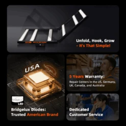 Spider Farmer G5000 480W Dimmable Full Spectrum LED Grow Light | High-Yield Efficiency -Eds Plant Shop spider farmer g5000 480w dimmable full spectrum led grow light high yield efficiency 375678