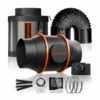 Spider Farmer Grow Kit 6" Inline Duct Fan And Carbon Filter Combo -Eds Plant Shop spider farmer grow kit 6 inline duct fan and carbon filter combo 675134