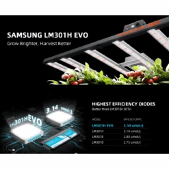 Spider Farmer SE5000 480W Dimmable Full Spectrum LED Grow Light -Eds Plant Shop spider farmer se5000 480w dimmable full spectrum led grow light 183541